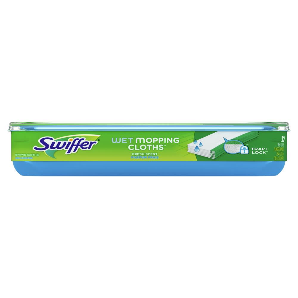 GuestSupply US | Swiffer Wet Mopping Cloths, Fresh Scent, 12 Count